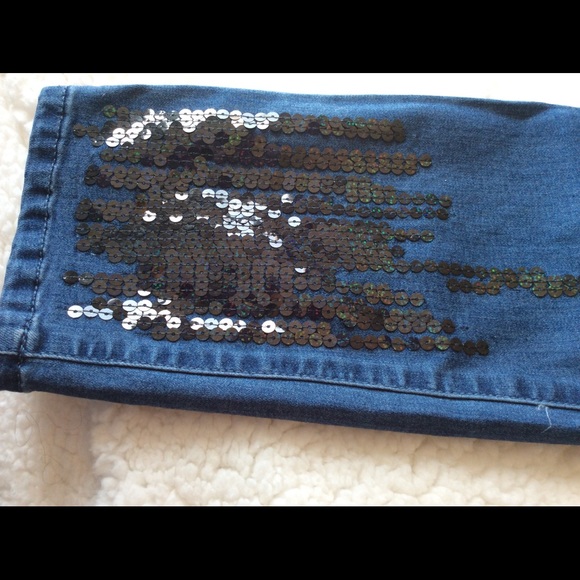 Woman in Control Denim - Black Sequin Jeans